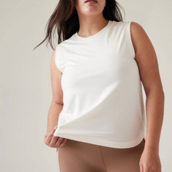 Athleta Effortless Tank Top Magnolia White Size Small - Picture 1 of 4